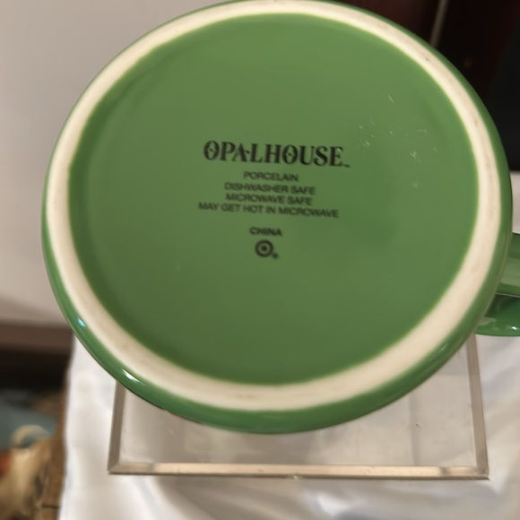 Giraffe Mug "What's Up" Green Coffee Cup Target Opalhouse 16oz Porcelain 2019 - Picture 2 of 4